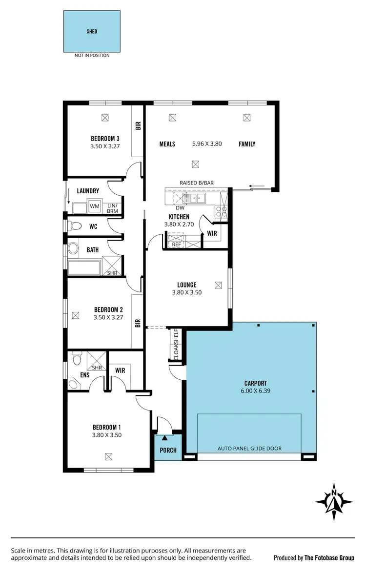 Floorplan of Homely house listing, 6 Coast Guard Road, Seaford Meadows SA 5169