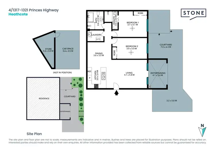 Floorplan of Homely unit listing, 4/1317-1321 Princes Highway, Heathcote NSW 2233