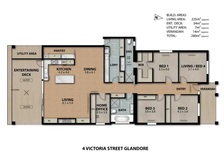 Floorplan of Homely house listing, 4 Victoria Street, Glandore SA 5037