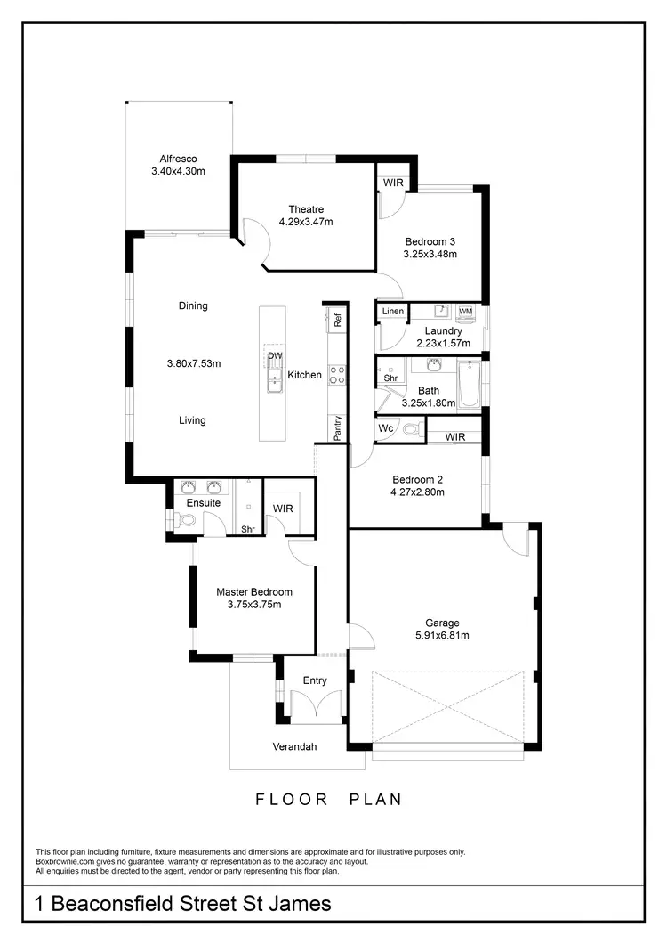 Floorplan of Homely house listing, 1 Beaconsfield Street, St James WA 6102