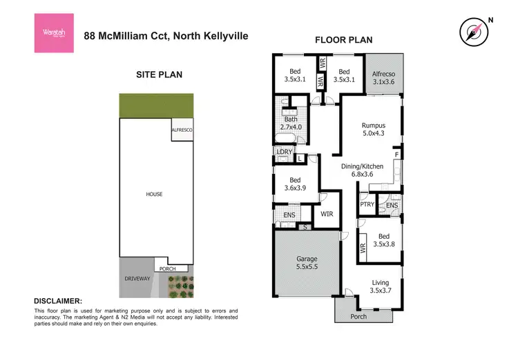 Floorplan of Homely house listing, 88 McMillian Circuit, North Kellyville NSW 2155