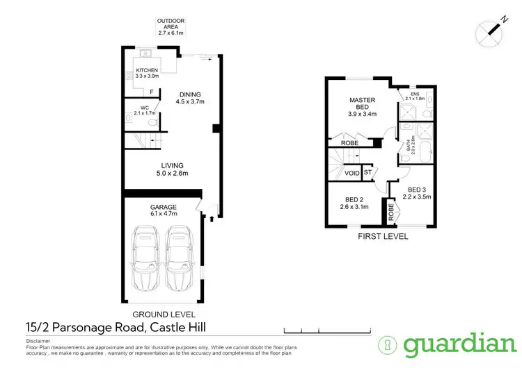 Floorplan of Homely townhouse listing, 15/2 Parsonage Road, Castle Hill NSW 2154
