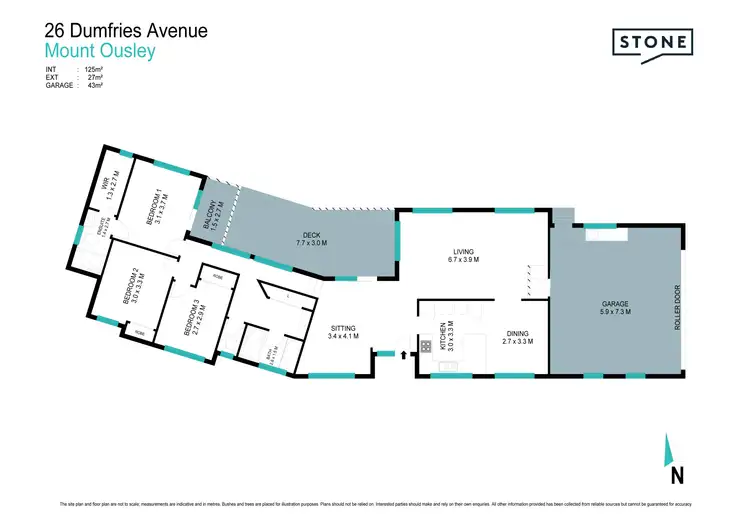 Floorplan of Homely house listing, 26 Dumfries Avenue, Mount Ousley NSW 2519