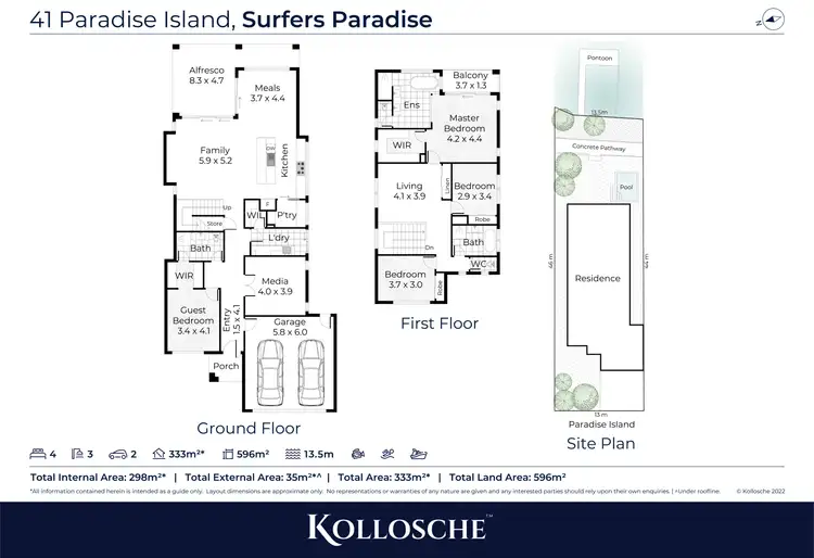 Floorplan of Homely house listing, 41 Paradise Island, Surfers Paradise QLD 4217