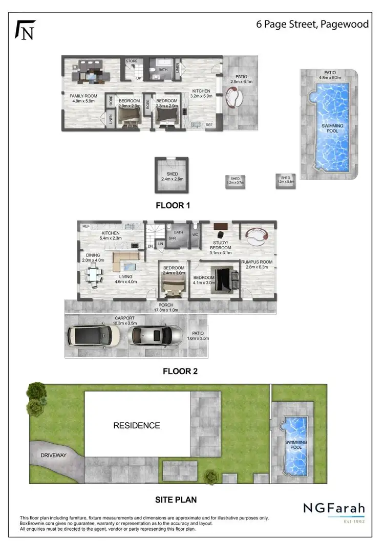 Floorplan of Homely house listing, 6 Page Street, Pagewood NSW 2035
