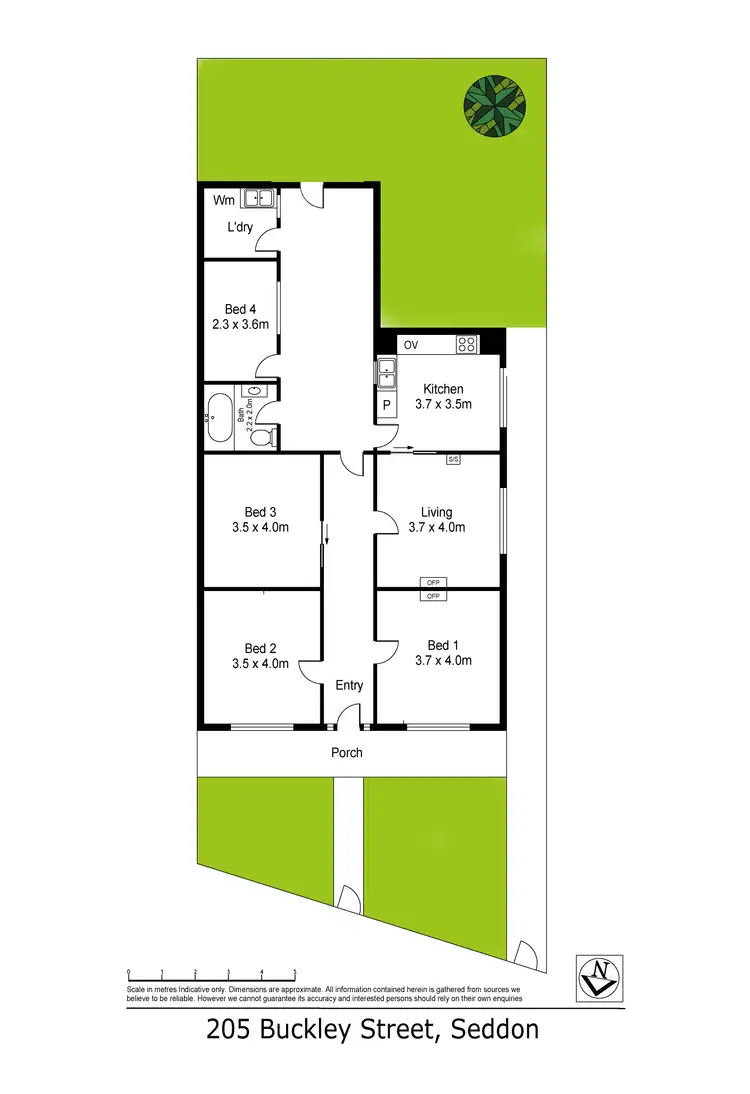 Floorplan of Homely house listing, 205 Buckley Street, Seddon VIC 3011