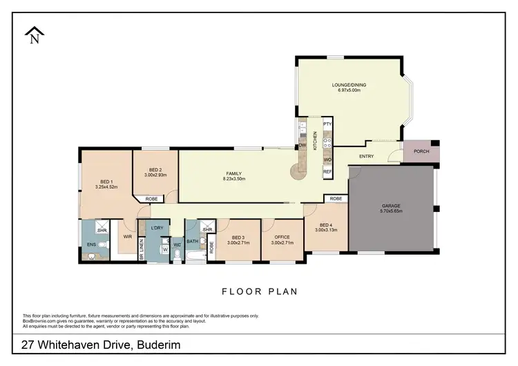 Floorplan of Homely house listing, 27 Whitehaven Drive, Buderim QLD 4556
