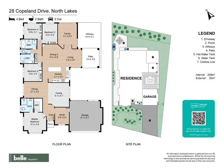 Floorplan of Homely house listing, 28 Copeland Drive, North Lakes QLD 4509