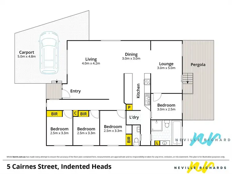 Floorplan of Homely house listing, 5 Cairnes Street, Indented Head VIC 3223