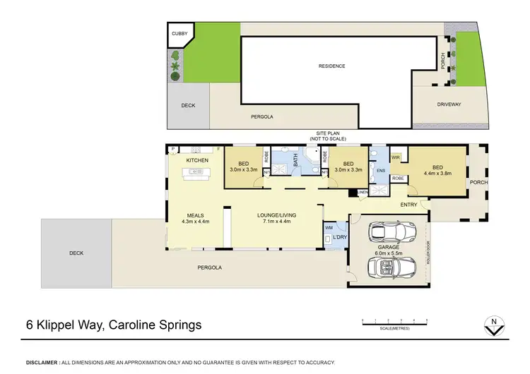Floorplan of Homely house listing, 6 Klippel Way, Caroline Springs VIC 3023