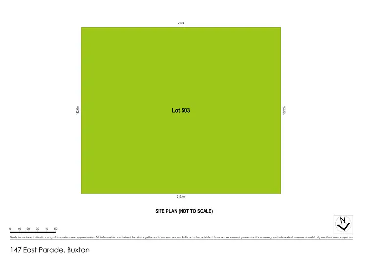 Floorplan of Homely land listing, LOT 503, 147 East Parade, Buxton NSW 2571