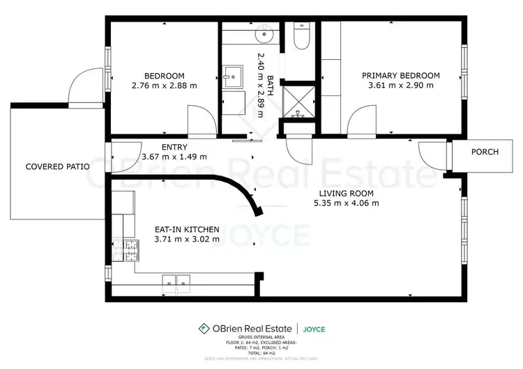 Floorplan of Homely unit listing, 2/52 Rowan Street, Wangaratta VIC 3677