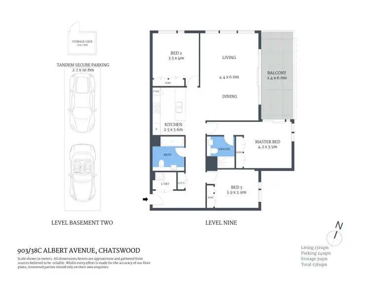 Floorplan of Homely apartment listing, 903/38C Albert Avenue, Chatswood NSW 2067