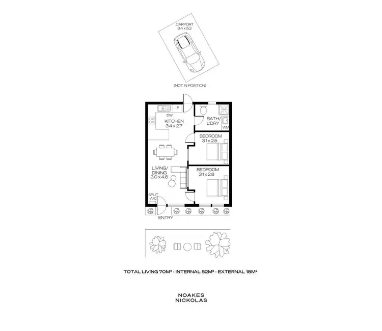 Floorplan of Homely unit listing, 6/393 Anzac Highway, Camden Park SA 5038