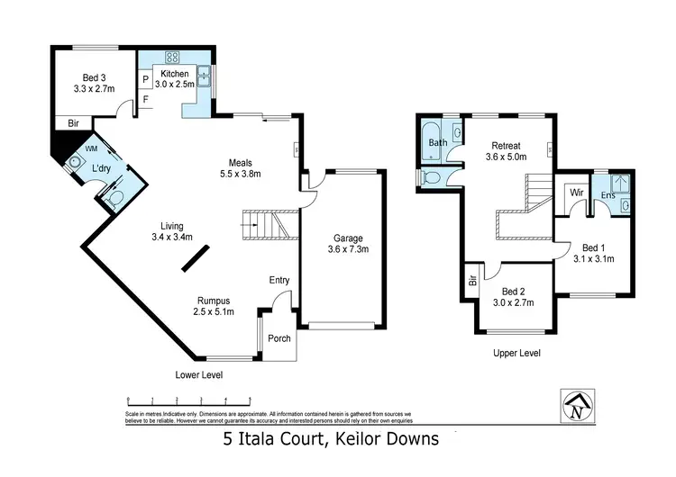 Floorplan of Homely townhouse listing, 5 Itala Court, Keilor Downs VIC 3038