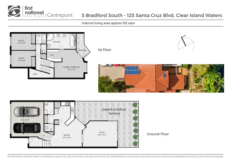 Floorplan of Homely townhouse listing, 5/125 Santa Cruz Boulevard, Clear Island Waters QLD 4226