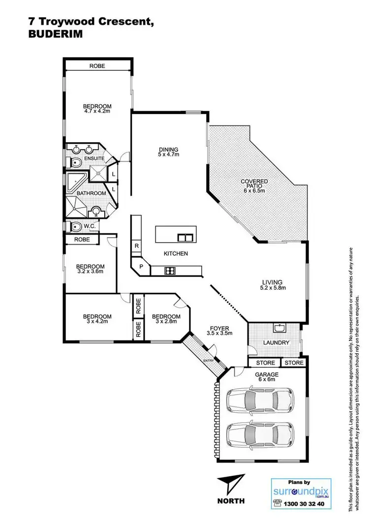 Floorplan of Homely house listing, 7 Troywood Crescent, Buderim QLD 4556