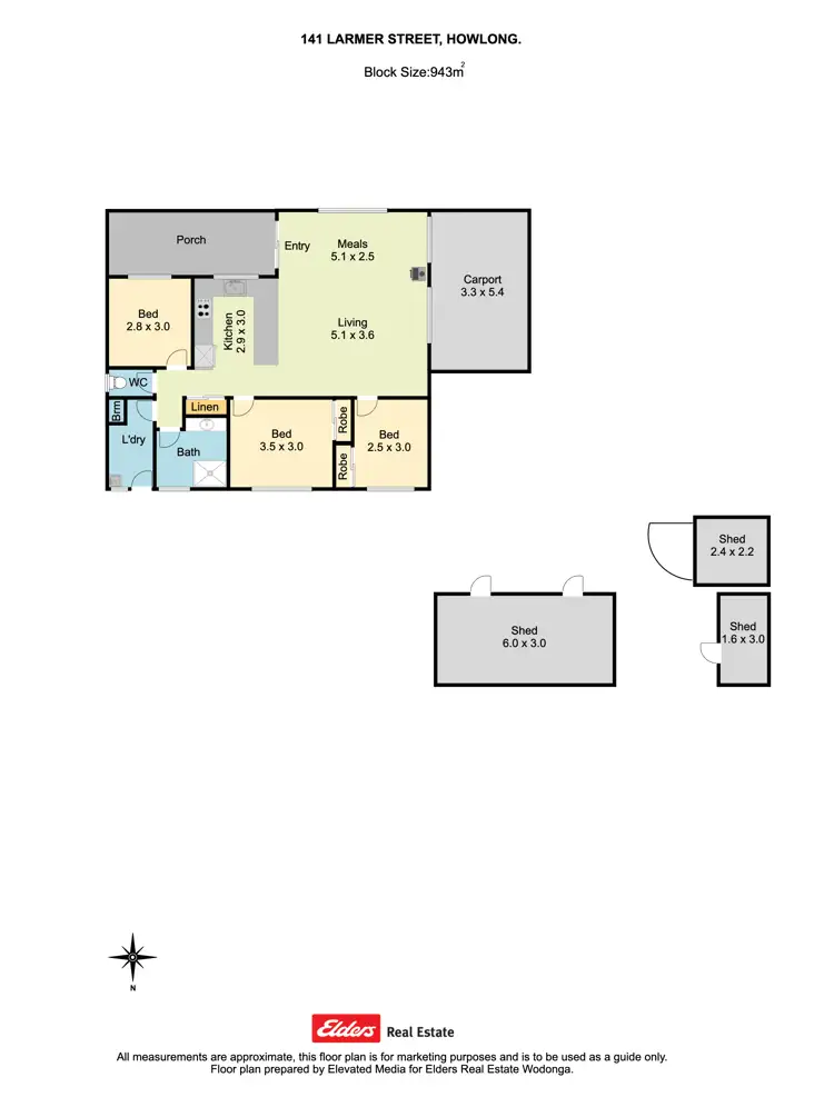 Floorplan of Homely house listing, 141 Larmer Street, Howlong NSW 2643