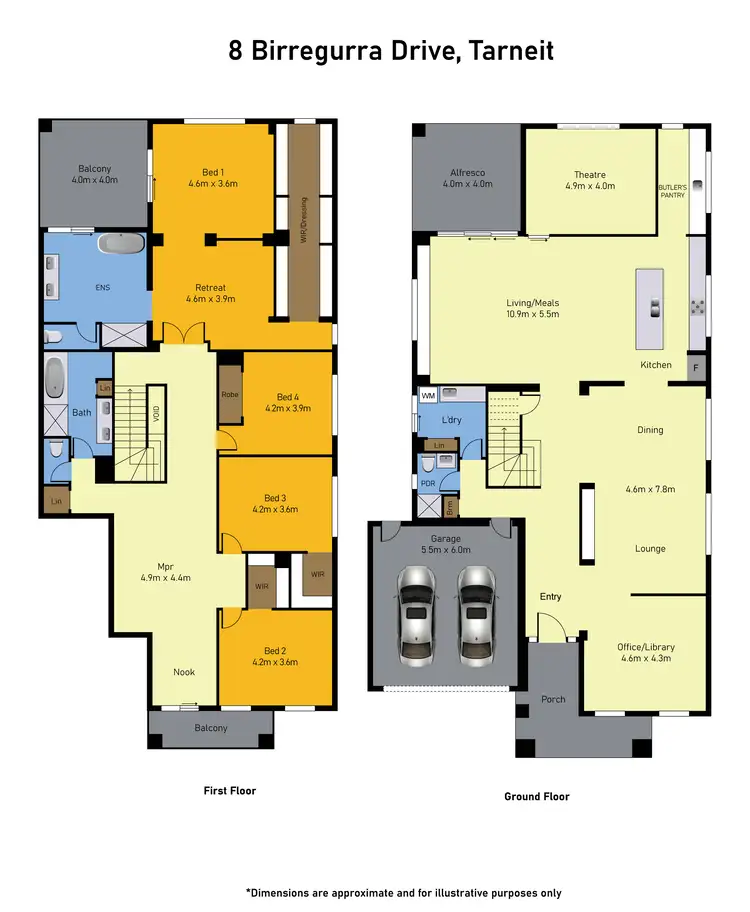 Floorplan of Homely house listing, 8 Birregurra Drive, Tarneit VIC 3029