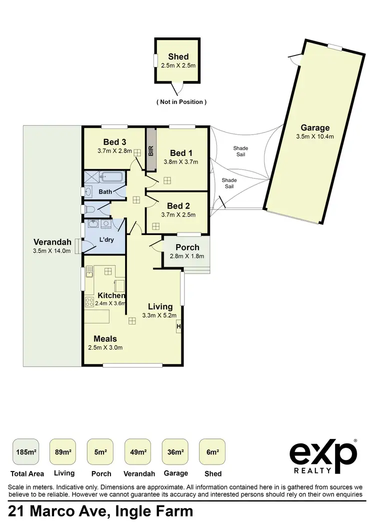 Floorplan of Homely house listing, 21 Marco Avenue, Ingle Farm SA 5098