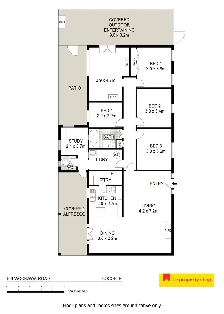 Floorplan of Homely rural property listing, 108 Woorawa Road, Mudgee NSW 2850