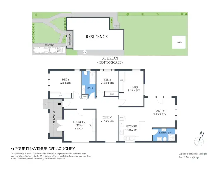 Floorplan of Homely house listing, 41 Fourth Avenue, Willoughby NSW 2068