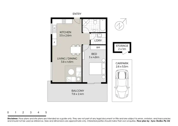 Floorplan of Homely unit listing, 302/8 Merriville Road, Kellyville Ridge NSW 2155