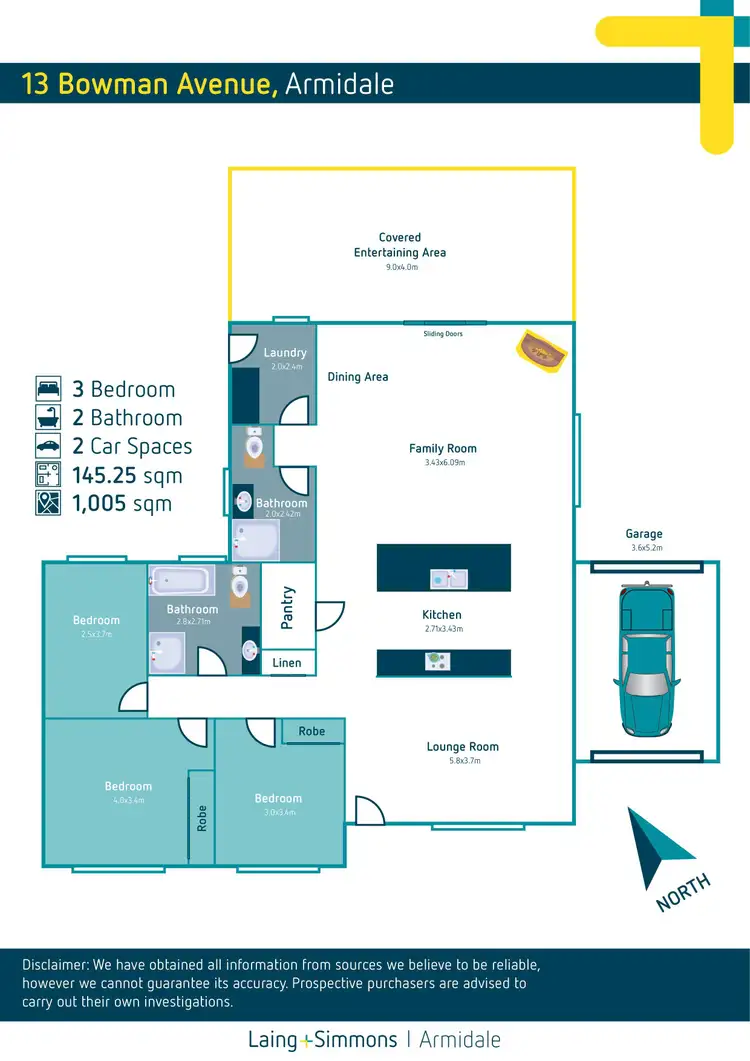 Floorplan of Homely house listing, 13 Bowman Avenue, Armidale NSW 2350