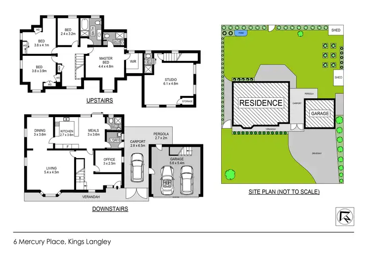Floorplan of Homely house listing, 6 Mercury Place, Kings Langley NSW 2147