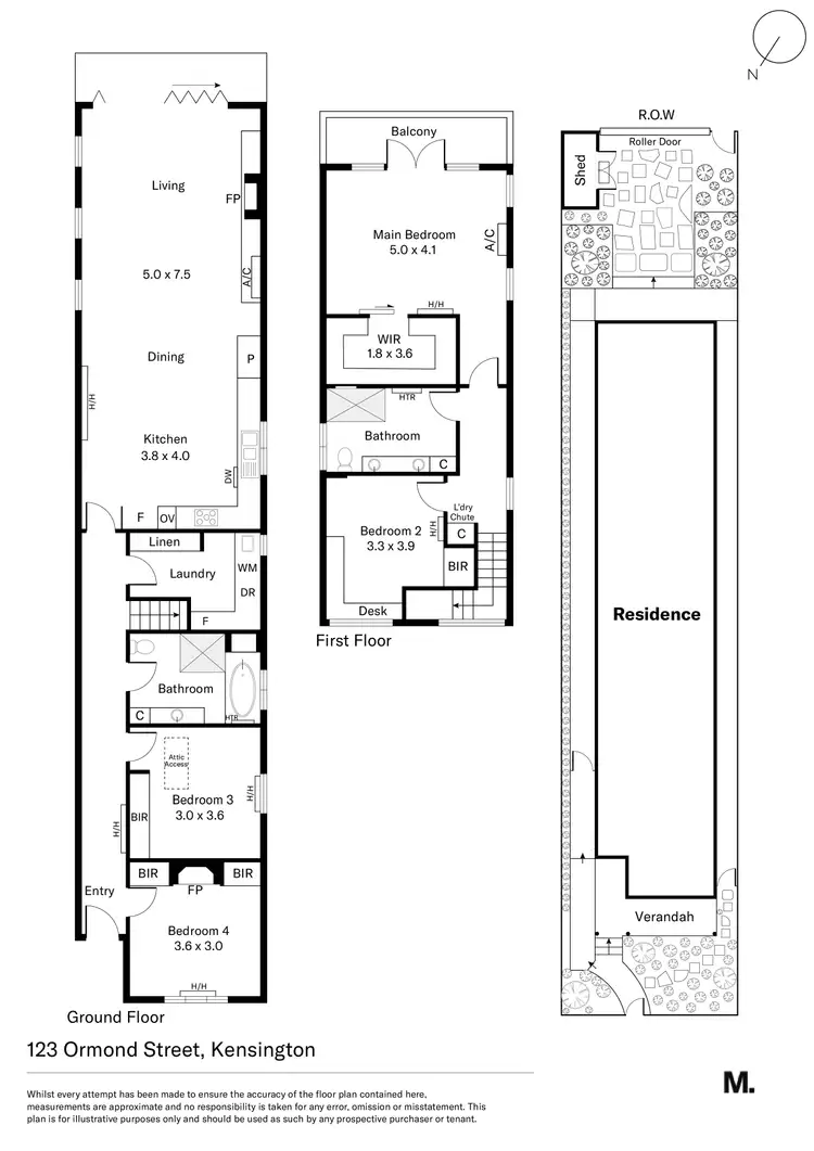 Floorplan of Homely house listing, 123 Ormond Street, Kensington VIC 3031