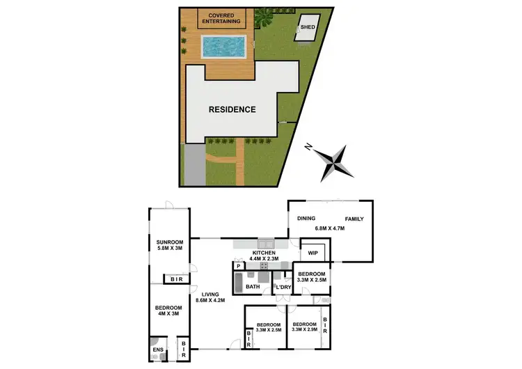 Floorplan of Homely house listing, 4 Futura Place, Toongabbie NSW 2146