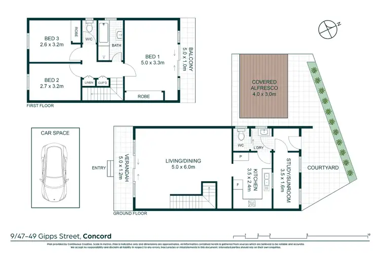 Floorplan of Homely townhouse listing, 9/47-49 Gipps Street, Concord NSW 2137