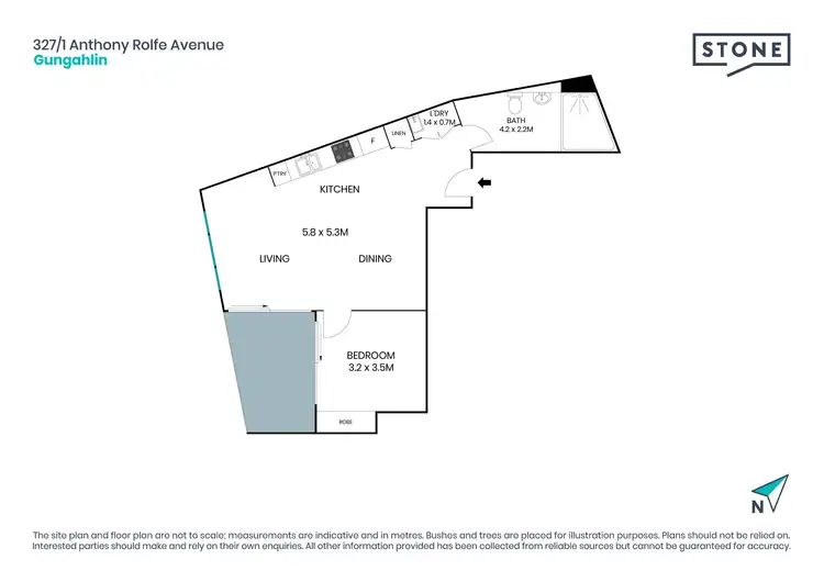 Floorplan of Homely apartment listing, 275/1 Anthony Rolfe Avenue, Gungahlin ACT 2912