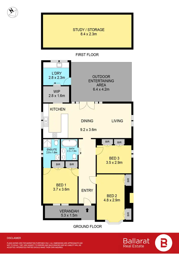 Floorplan of Homely house listing, 206 Gladstone Street, Mount Pleasant VIC 3350