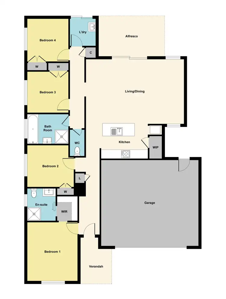 Floorplan of Homely house listing, 14 Cromie Street, Miners Rest VIC 3352