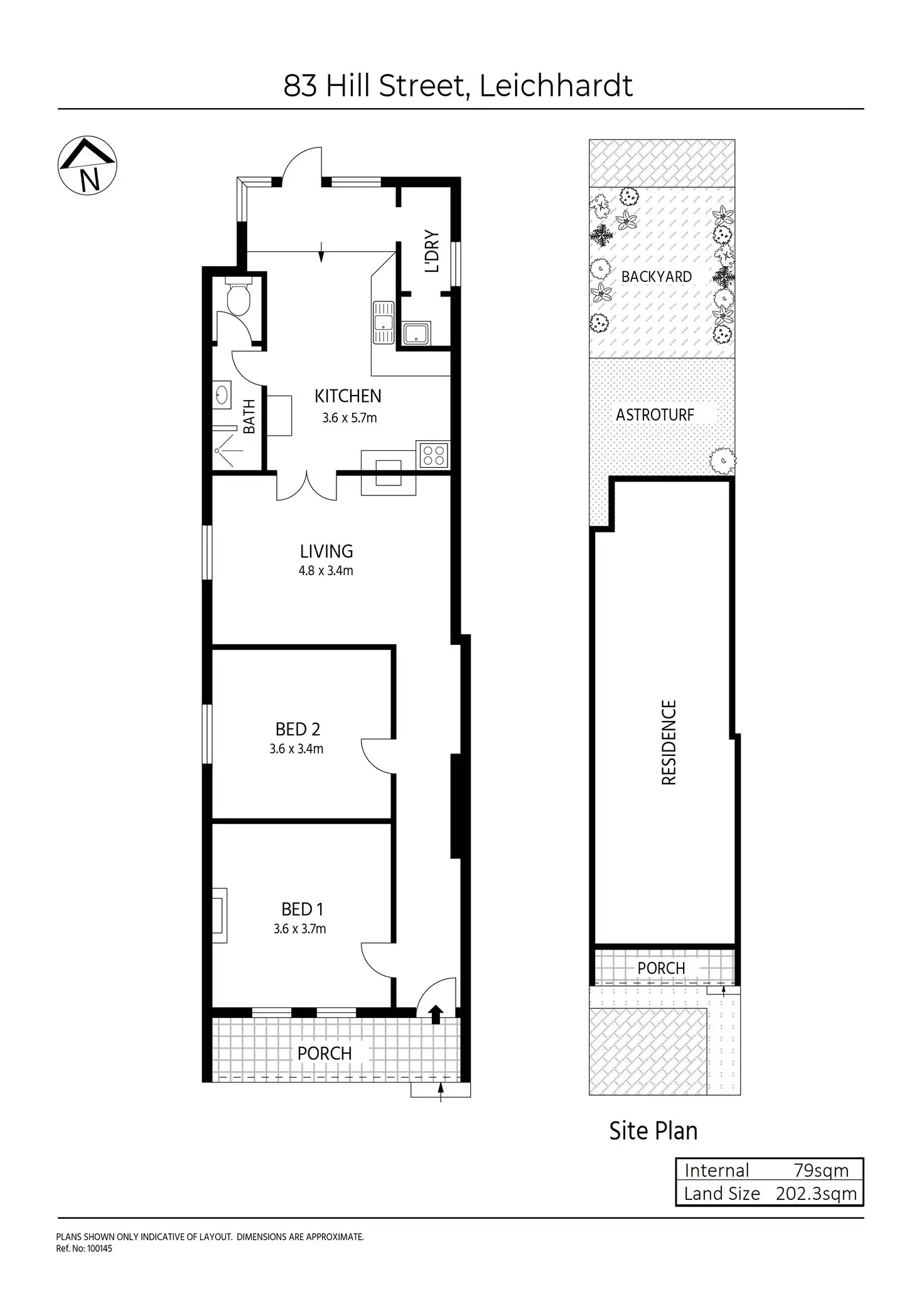 Floorplan of Homely house listing, 83 Hill Street, Leichhardt NSW 2040