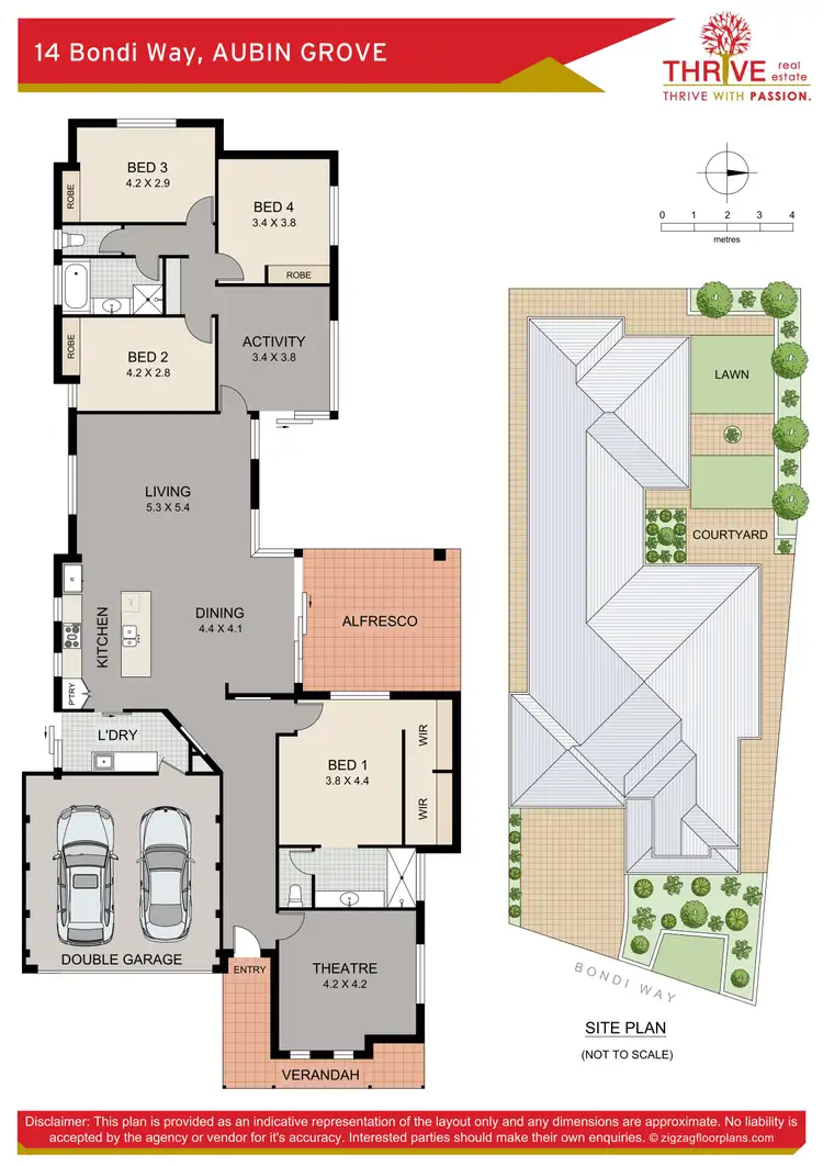 Floorplan of Homely house listing, 14 Bondi Way, Aubin Grove WA 6164