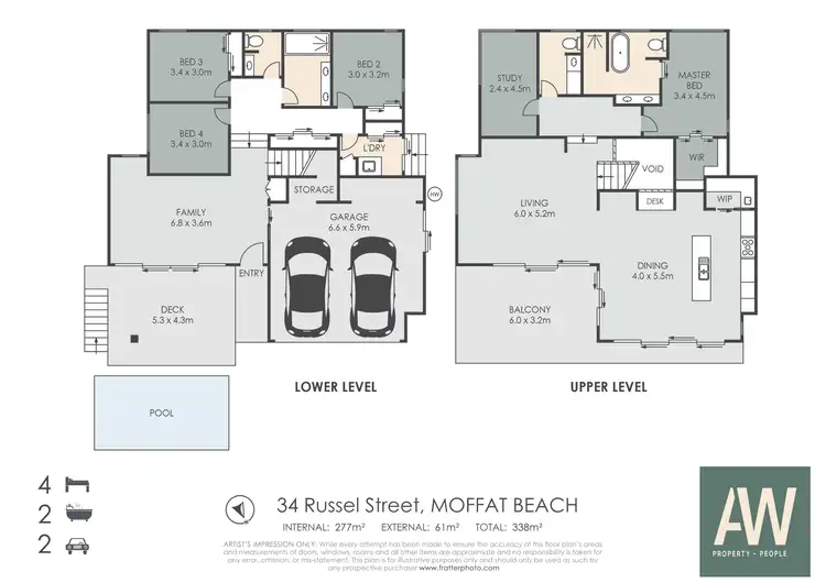Floorplan of Homely house listing, 34 Russell Street, Moffat Beach QLD 4551