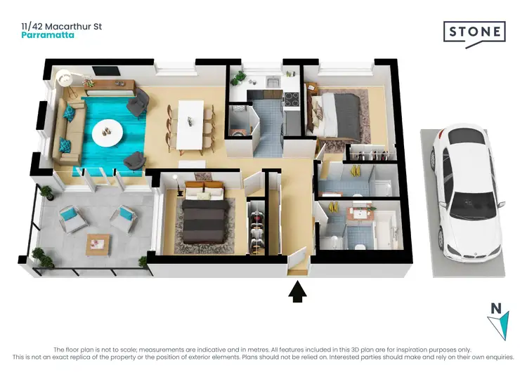 Floorplan of Homely apartment listing, 11/42-44 Macarthur Street, Parramatta NSW 2150