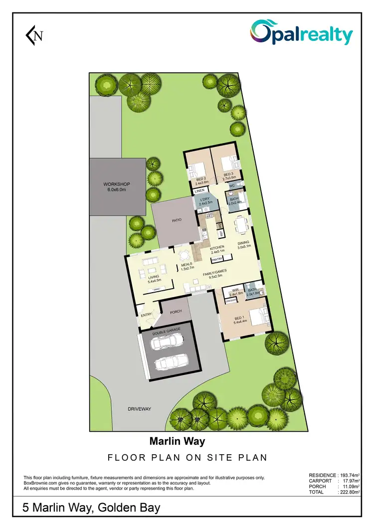 Floorplan of Homely house listing, 5 Marlin Way, Golden Bay WA 6174