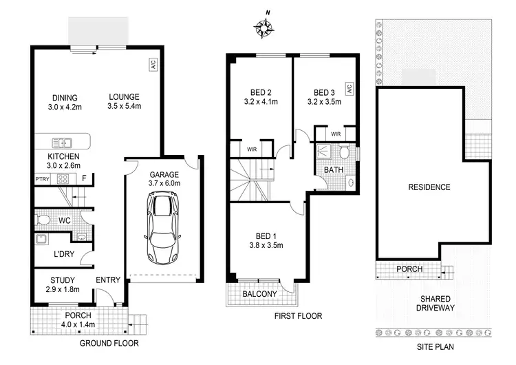 Floorplan of Homely townhouse listing, 7/6-10 Elsternwick Way, Craigieburn VIC 3064