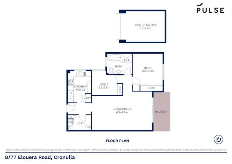 Floorplan of Homely apartment listing, 8/77-79 Elouera Road, Cronulla NSW 2230