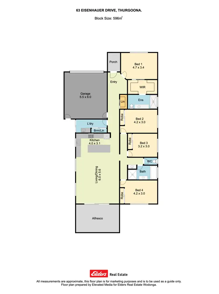 Floorplan of Homely house listing, 63 Eisenhauer Drive, Thurgoona NSW 2640