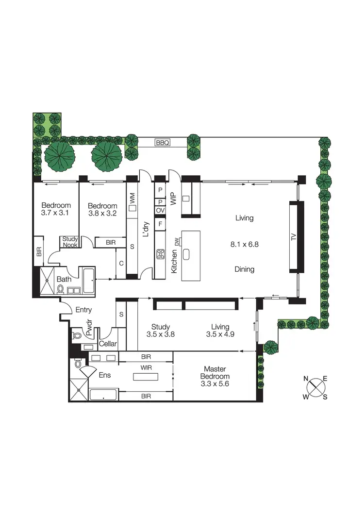 Floorplan of Homely apartment listing, Penthouse/41A Black Street, Brighton VIC 3186