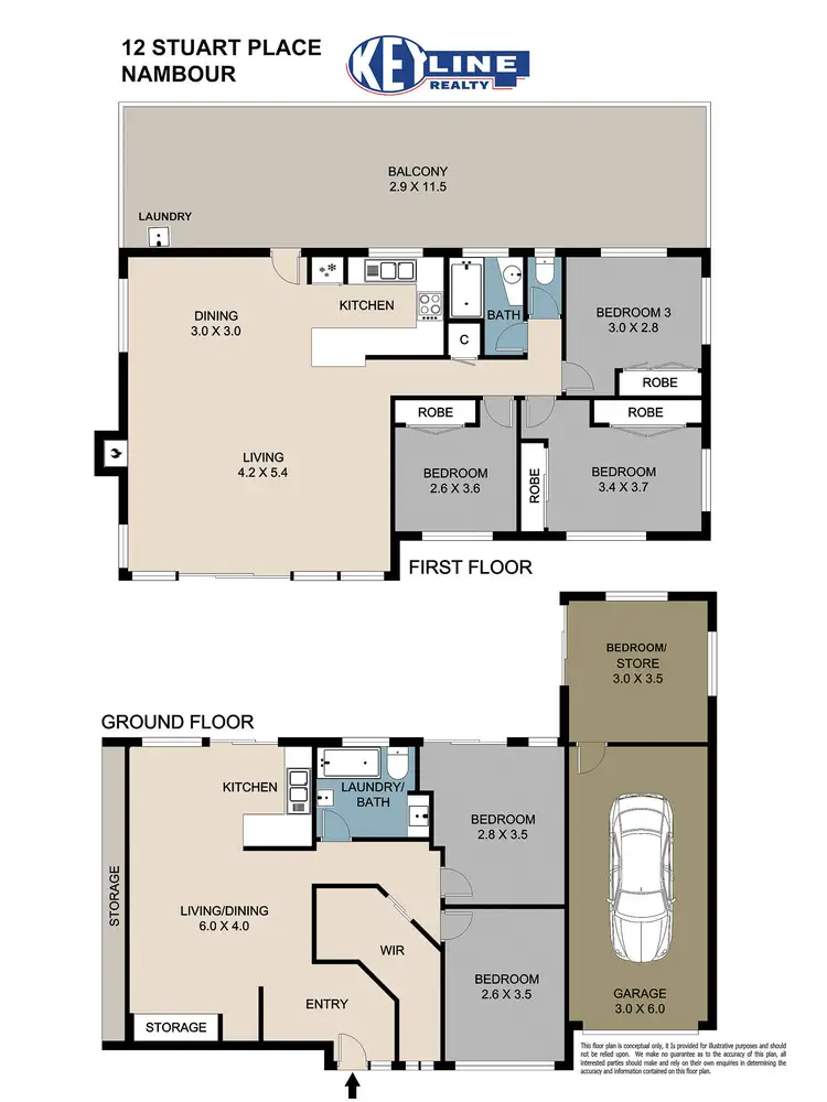 Floorplan of Homely house listing, 12 Stuart Place, Nambour QLD 4560