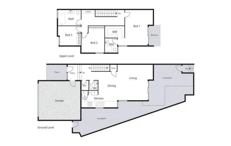 Floorplan of Homely townhouse listing, 9/51 Blackwood Terrace, Holder ACT 2611