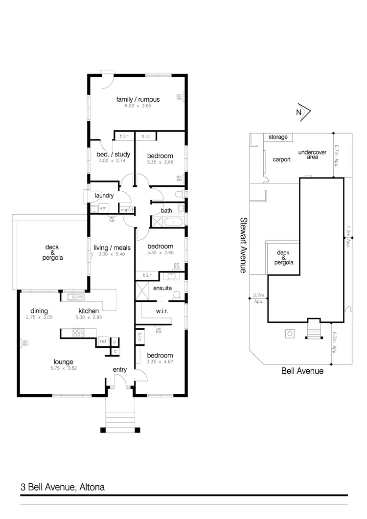 Floorplan of Homely house listing, 3 Bell Avenue, Altona VIC 3018