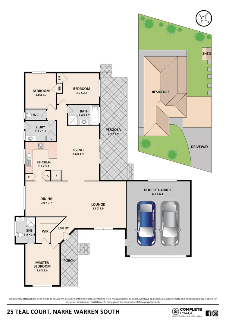 Floorplan of Homely house listing, 25 Teal Court, Narre Warren South VIC 3805