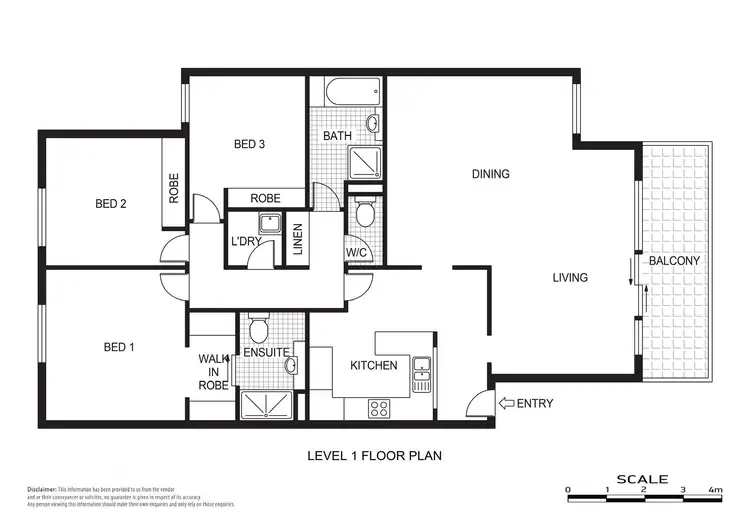 Floorplan of Homely unit listing, 20/50 Lampard Circuit, Bruce ACT 2617