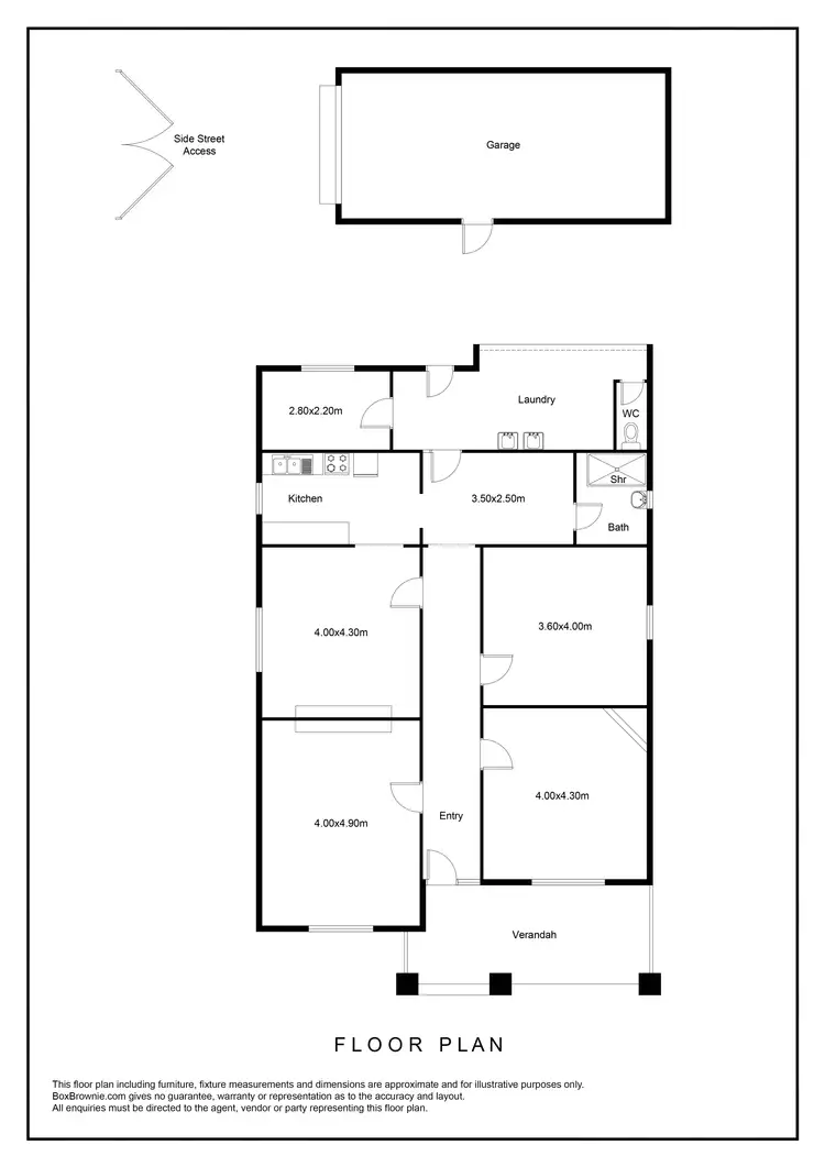 Floorplan of Homely house listing, 8 Erin Street, Broadview SA 5083